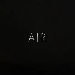 A black background with "AIR" in white