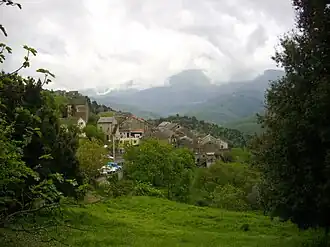A general view of the village of Scata