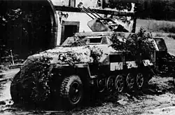 SdKfz 251/21 Drilling anti-aircraft half-track, armed with three MG 151/15
