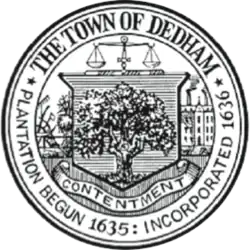 Seal of Dedham, Massachusetts