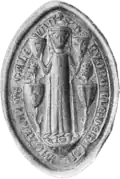 Illustration of the seal of Alan's daughter, Dervorguilla.