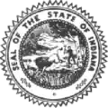 Seal of Indiana (1950–1963)