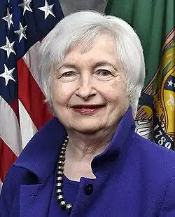 Janet Yellen Secretary of the Treasury (announced November 30)[101]