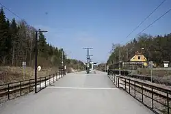 Stairs leading to the platform