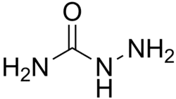 Skeletal formula of semicarbazide