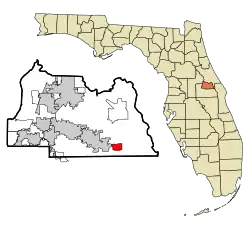Location in Seminole County and the state of Florida