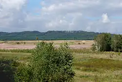 North-western part of the Sennelager Training Area (Stapel exercise area). The Teutoburg Forest is in the background.