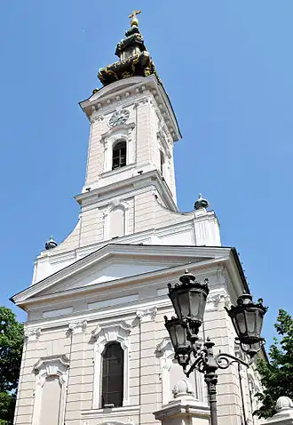 Orthodox Cathedral of St. George by Milan Michal Harminc in Novi Sad, 1905