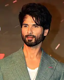 An upper body shot of Shahid Kapoor, looking away from the camera
