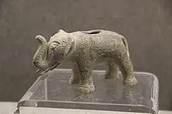 Shang dynasty ceramic elephant, Xinxiang Museum
