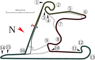 Layout of the Shanghai International Circuit