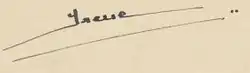 Irene of Greece and Denmark's signature