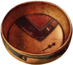 Dragonfly symbol on a Hopi bowl from Sikyátki, Arizona, c. 1400–1625