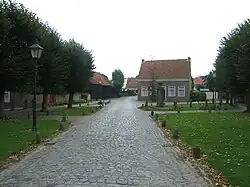 A street of the village Sint Anna ter Muiden