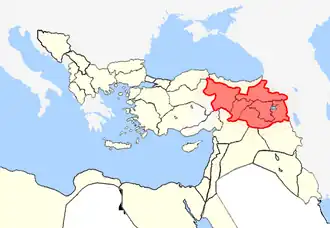 The Six Armenian vilayets (provinces) of the Ottoman Empire were defined as Western Armenia.