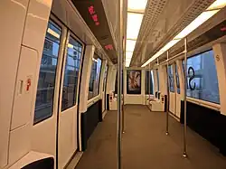 Interior of a Skylink car
