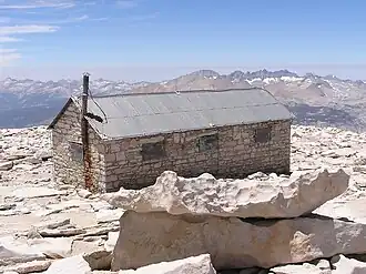 Smithsonian Institution Shelter on the summit of Mount Whitney, California