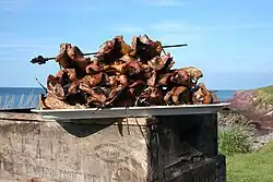 Mackerel cold-smoked for eight hours and then hot-smoked for an hour in a homemade smoker