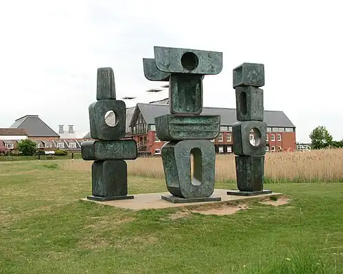 Parent I, Ancestor I, Ancestor II, at Snape Maltings, in 2010