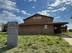 Sod House Museum in Cleo Springs, April 2024