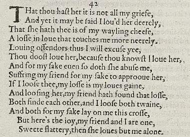 Detail of old-spelling text