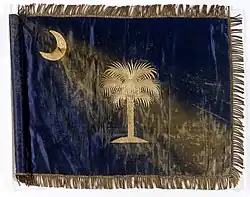 The state flag that was placed on the bier of Jefferson Davis, 1893.[22]