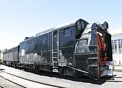 Southern Pacific Rotary snowplow at Western Pacific Railroad Museum, Portola, California