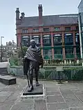 Gandhi statue at Manchester Cathedral