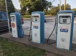 Springs General Store vintage gas pumps, Springs, Long Island,