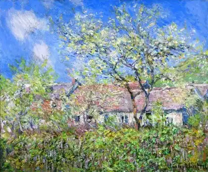 Springtime at Giverny (1886), Claude Monet