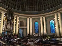 Interior with organ in June 2014