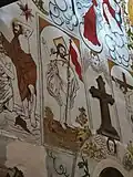 The Mural tradition of Kerala Churches in St. Mary's Orthodox Cathedral, Puthencavu. It also old painting in orthodox in Kerala (this is No.1)