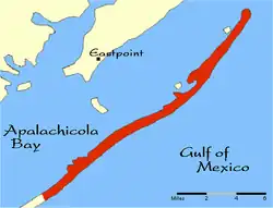 Map of St. George Island