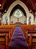 Interior of St Joseph's Church, including the Nativity