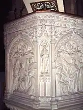 The pulpit at St Paul’s, Daybrook. Courtesy Olive R. Taylor.