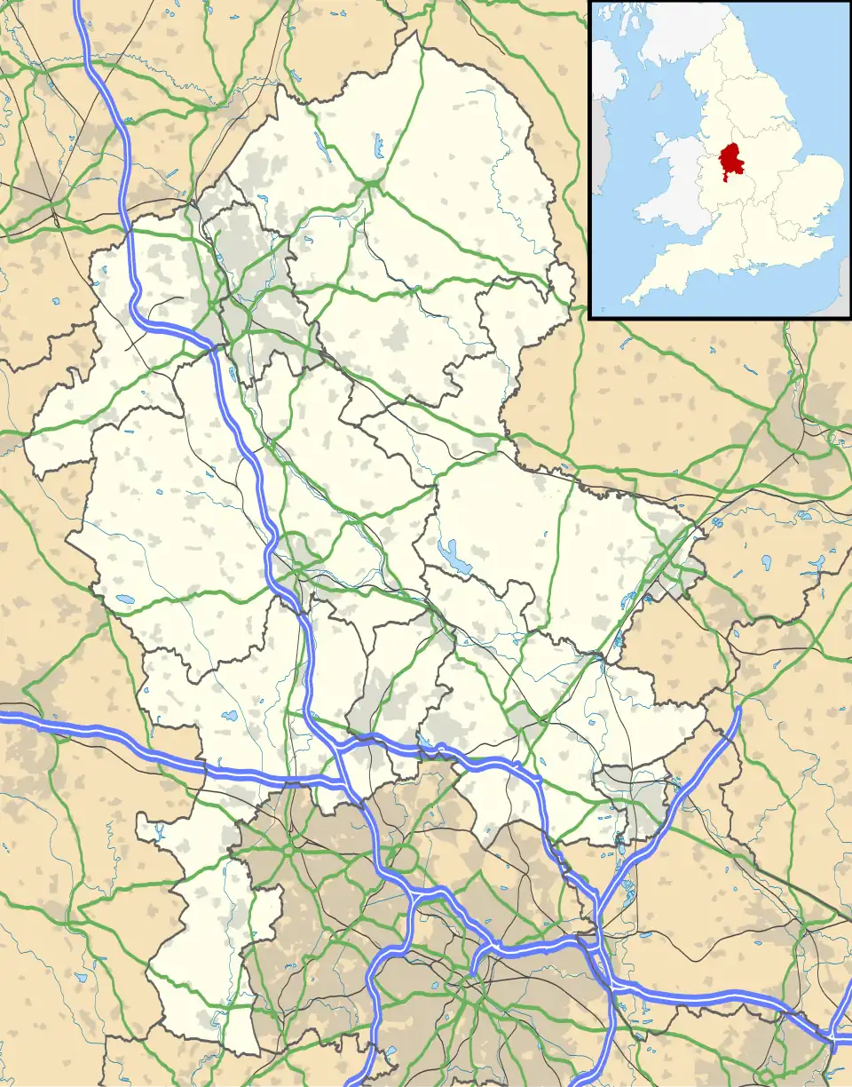 Rangemore is located in Staffordshire