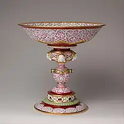 Cup, 1837, imitating Renaissance metalwork and Limoges enamel