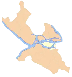 Location of Södermalm shown in white