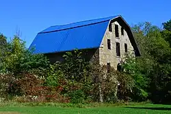 Stone barn of a former mill