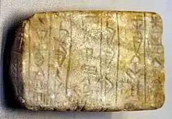 A'annepada foundation tablet (BM 116982). British Museum