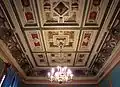 Coffered ceiling of a reception room