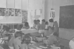 Students at Dover Court Preparatory School, Singapore (1977)