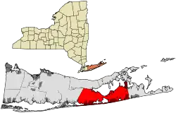 Location in Suffolk County