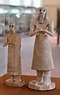 Male and female worshippers, Iraq Museum