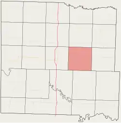 Location in Bates County