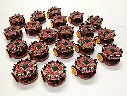 A swarm of open source micro Colias robots