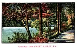A view of Sweet Valley, Pennsylvania, about 1930