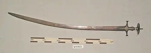 Typical talwar with plain sabre-blade