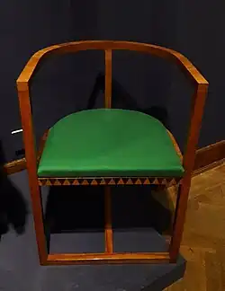 Armchair from a bedroom suite, 1909, National Museum, Warsaw