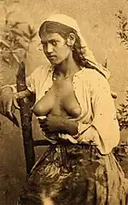 Portrait of a Gipsy Maiden (1870) by Carol Szathmari